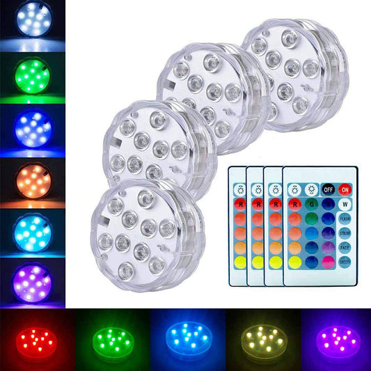 Garden & Pool Waterproof Diving Light with 21-Button Remote Control Color Changing LED Decoration Light