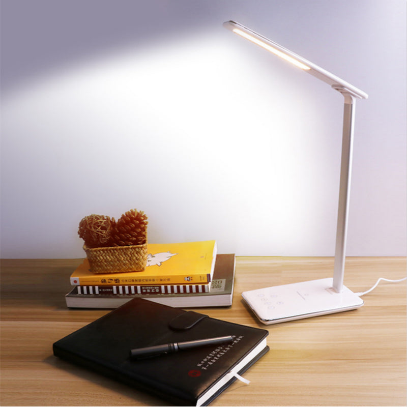 Wireless Charging LED Desk Lamp Eye Protection Foldable Bedside Lamp for Huawei Apple Phones