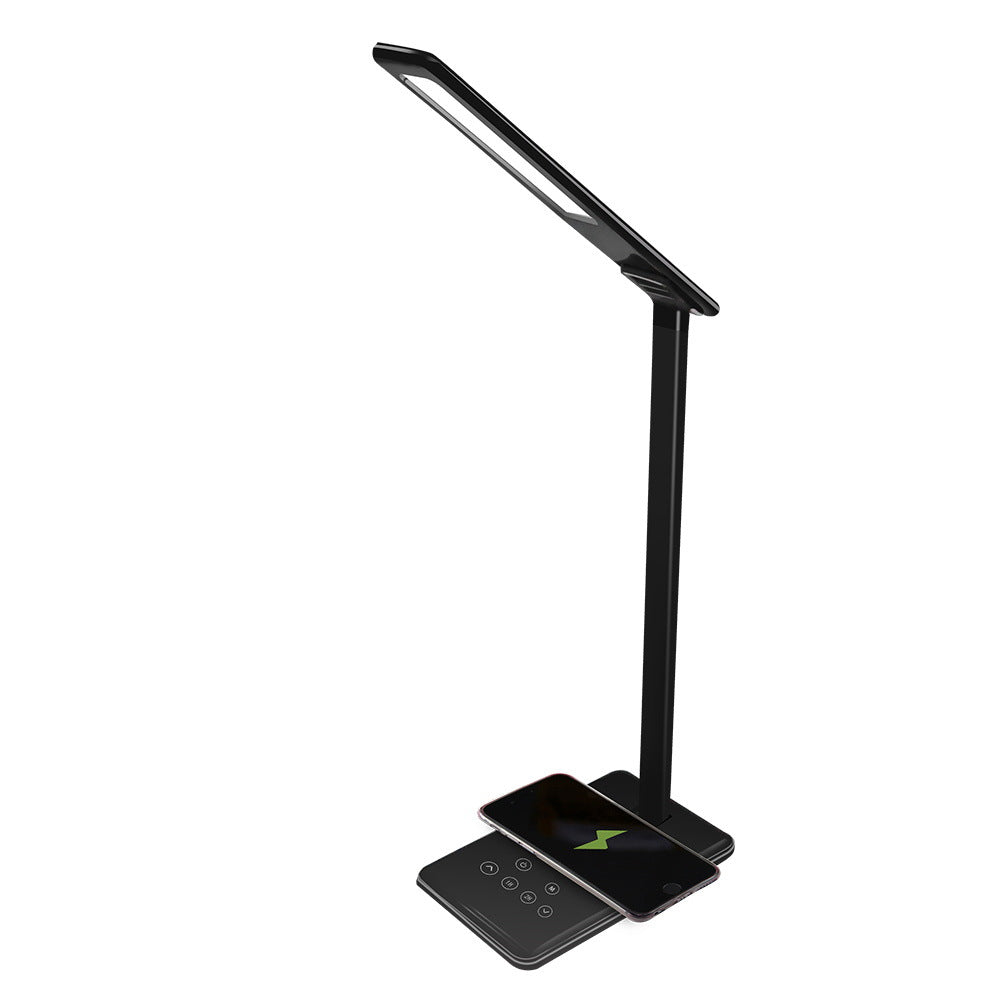 Wireless Charging LED Desk Lamp Eye Protection Foldable Bedside Lamp for Huawei Apple Phones