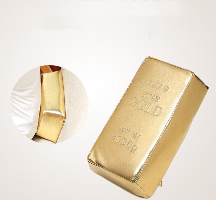 Rectangular Decorative Pillows Gold and Silver Brick Design Luxury Sofa Cushion Covers Home Decor