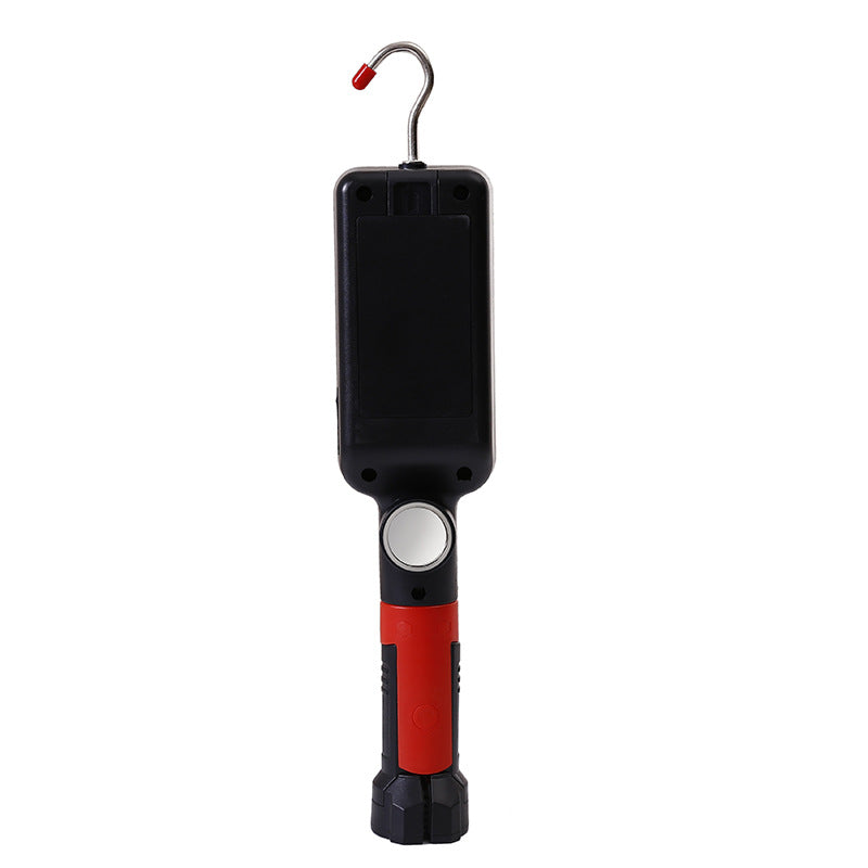 Portable Rechargeable COB Flashlight with Magnet Hook USB 18650 Camping Lamp Work Light