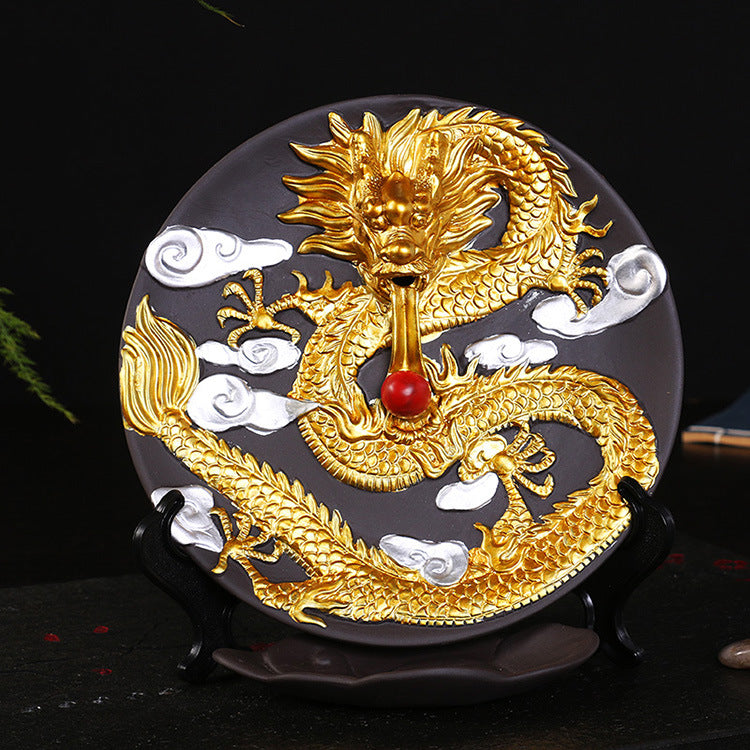 Ceramic Backflow Incense Burner – Aromatherapy Xianglong Decorative Holder