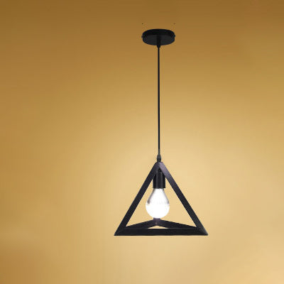 Retro Industrial Wrought Iron Chandelier Creative Small Iron Cage Pendant Light for Home Decor