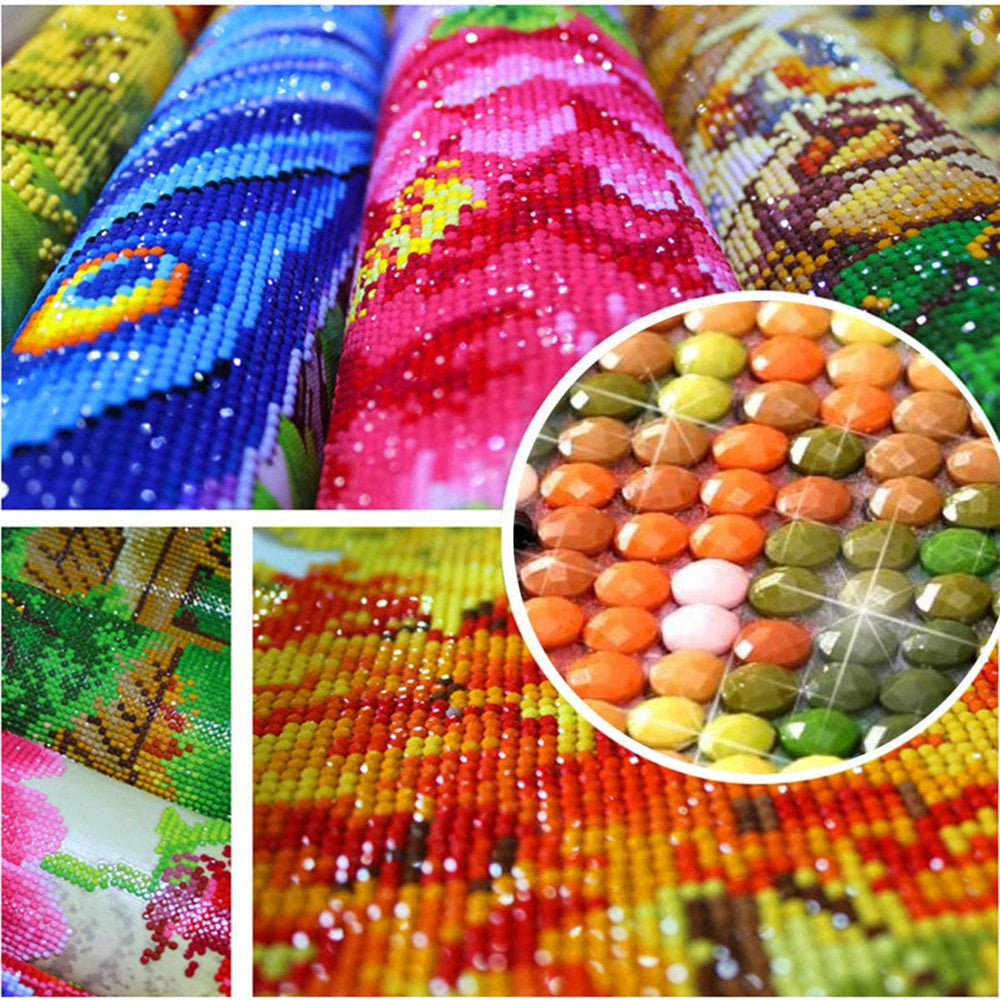 5D Diamond Painting DIY Cross Stitch Embroidery Full Drill Crystal Art Kit Wall Decor