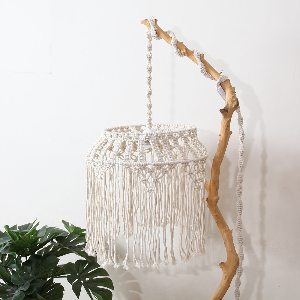 Nordic Bohemian Woven Lampshade – Creative Soft Decorative Lantern for Home & Hotel