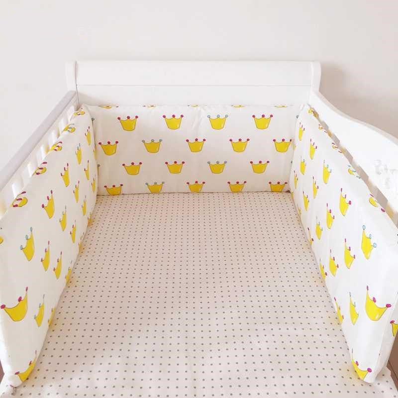 Children’s Baby Bed Set – Pure Cotton Removable & Washable Bedding with Anti-Collision Guardrail & Bed Curtain