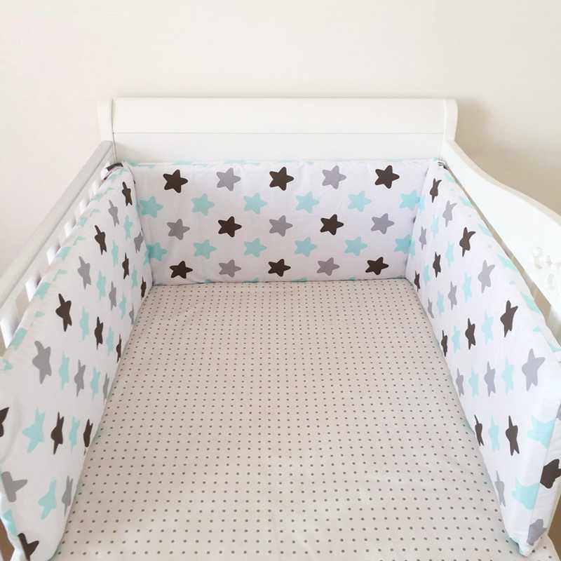 Children’s Baby Bed Set – Pure Cotton Removable & Washable Bedding with Anti-Collision Guardrail & Bed Curtain