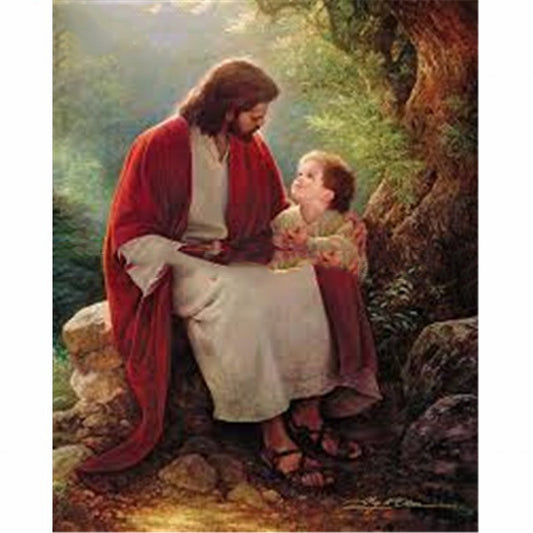 Jesus Diamond Painting Cross Stitch DIY 5D Full Drill Religious Wall Art Home Decor Kit