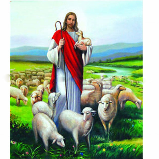 Jesus Diamond Painting Cross Stitch DIY 5D Full Drill Religious Wall Art Home Decor Kit
