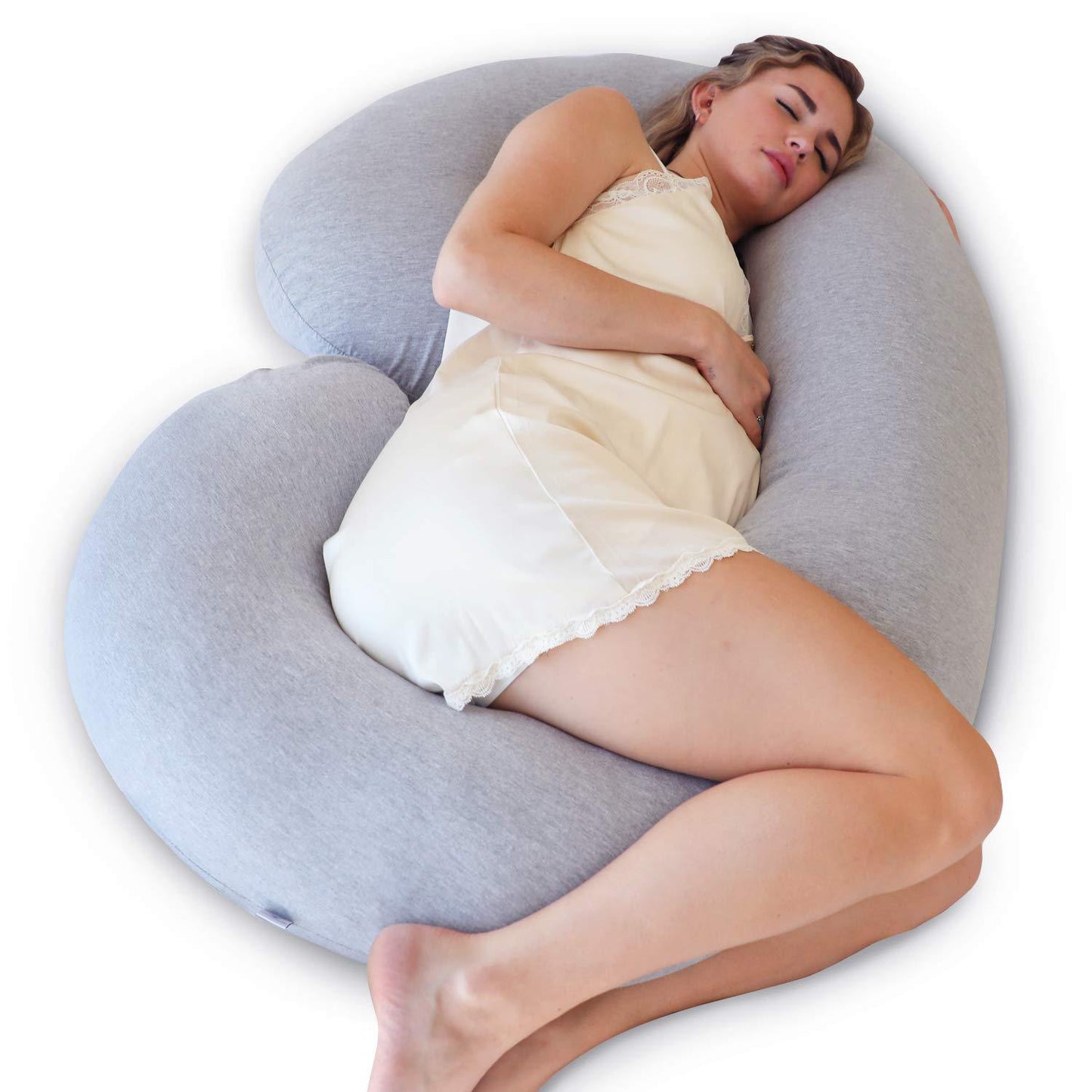 Pregnancy Support Pillow for Hips Knees Neck and Head Full Body Maternity Pillow for Sleeping Comfort