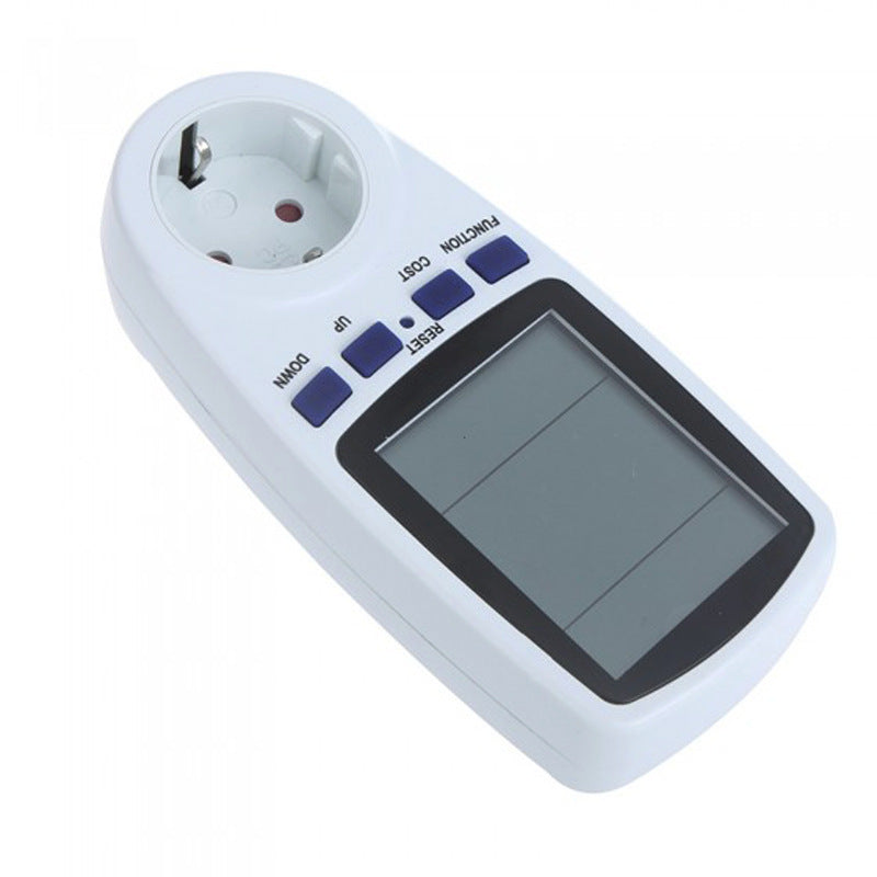 Digital LCD Power Meter Wattmeter Socket Energy Monitor 220V AC KWh Voltage Usage Analyzer with EU US UK AU BR Plug Options