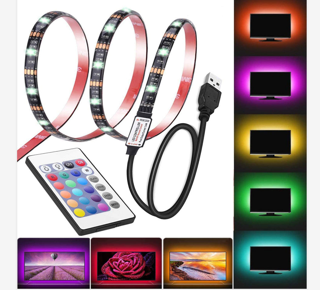 5V Low Voltage RGB LED Light Strip – USB TV Background Soft Lighting