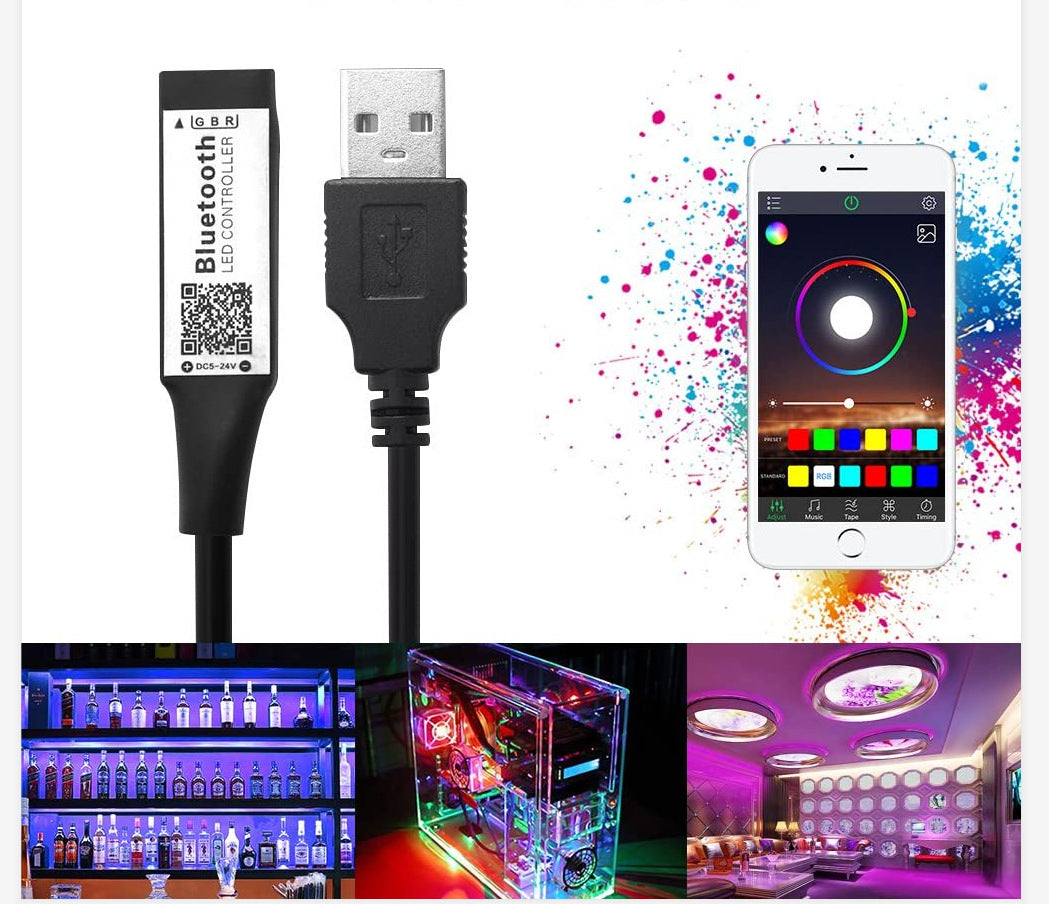 5V Low Voltage RGB LED Light Strip – USB TV Background Soft Lighting