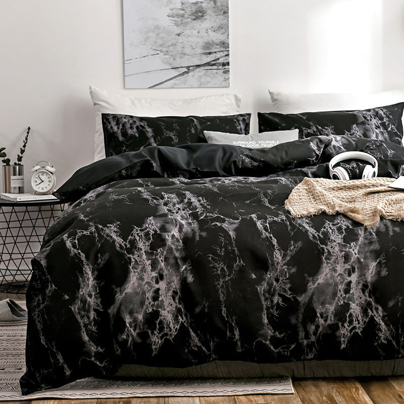 3-Piece Bedding Set Duvet Cover Quilt Bed Sheets Pillowcases Soft Bedroom Comforter Set