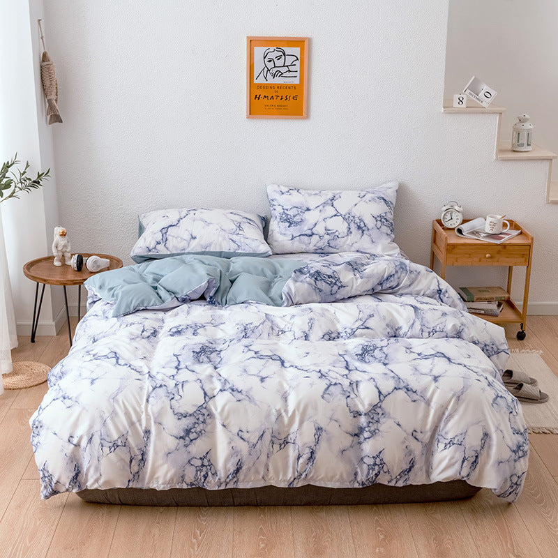 3-Piece Bedding Set Duvet Cover Quilt Bed Sheets Pillowcases Soft Bedroom Comforter Set