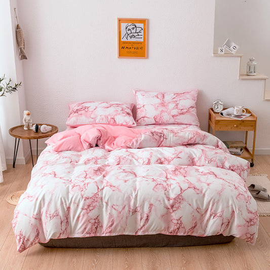 3-Piece Bedding Set Duvet Cover Quilt Bed Sheets Pillowcases Soft Bedroom Comforter Set