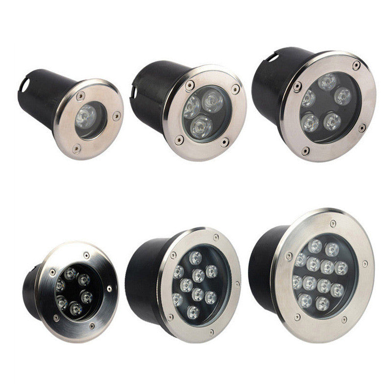 1W LED Underground Light Outdoor Waterproof RGB Lawn Light Villa Garden Landscape Lighting