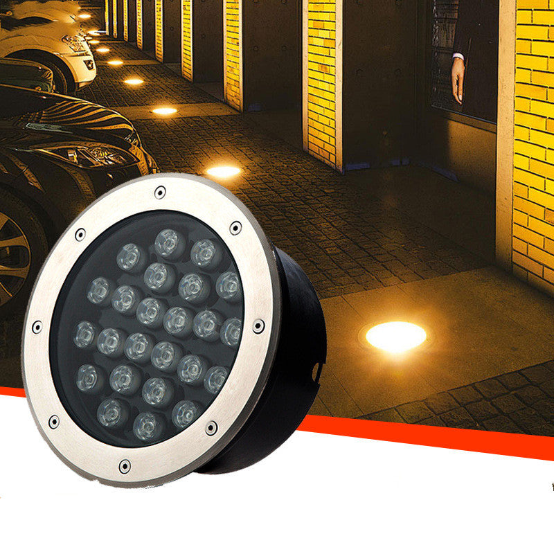 1W LED Underground Light Outdoor Waterproof RGB Lawn Light Villa Garden Landscape Lighting