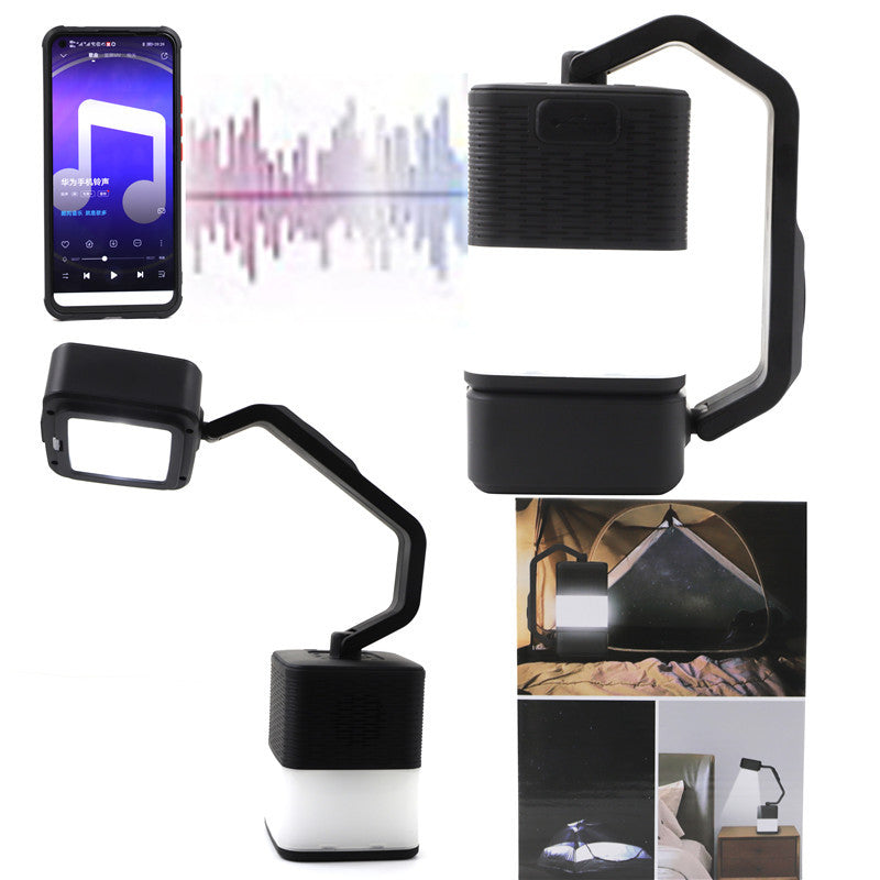 Portable Multi-Purpose Rechargeable Camping Lamp with Audio Bluetooth Speaker Outdoor LED Light