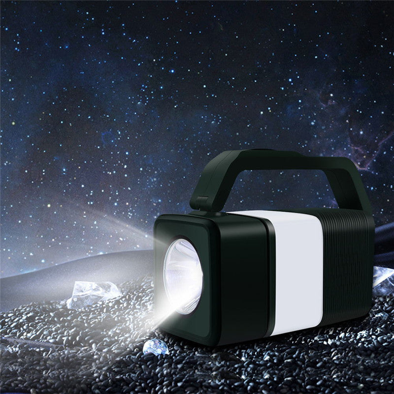 Portable Multi-Purpose Rechargeable Camping Lamp with Audio Bluetooth Speaker Outdoor LED Light