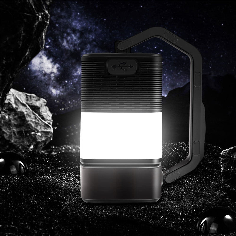 Portable Multi-Purpose Rechargeable Camping Lamp with Audio Bluetooth Speaker Outdoor LED Light
