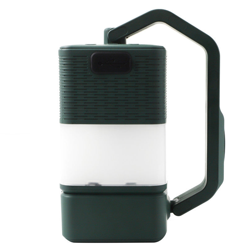 Portable Multi-Purpose Rechargeable Camping Lamp with Audio Bluetooth Speaker Outdoor LED Light