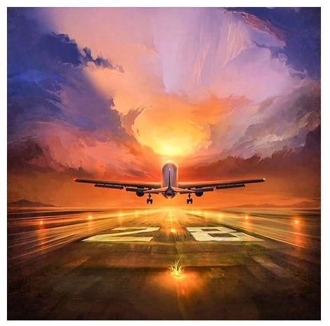 Flying Plane Diamond Painting DIY Square Drill Diamond Embroidery Cross Stitch Art Kit Home Wall Decor