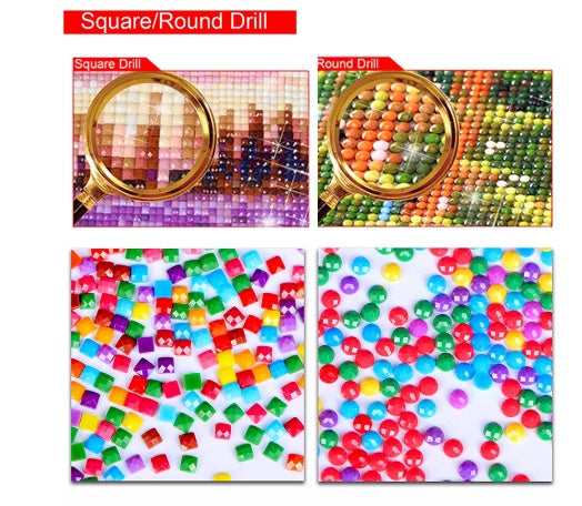 Flying Plane Diamond Painting DIY Square Drill Diamond Embroidery Cross Stitch Art Kit Home Wall Decor
