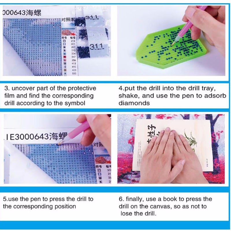 DIY Diamond Painting Round & Square Drill Cross Stitch Diamond Embroidery Art Kit Home Wall Decor