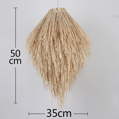 Idyllic Rattan Pine Cone Chandelier – Creative Ceiling Light for Hotel & Home
