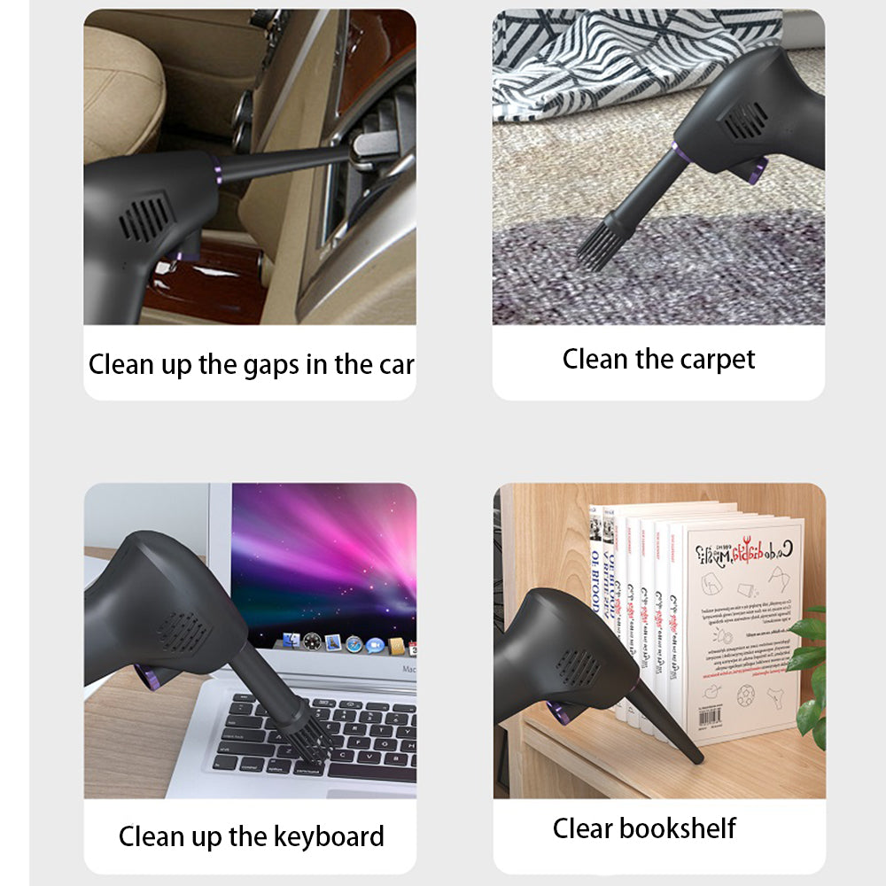 Cordless Air Duster Electric Compressed Air Blower for Computer Keyboard Camera and Small Appliance Cleaning Rechargeable Portable Cleaner