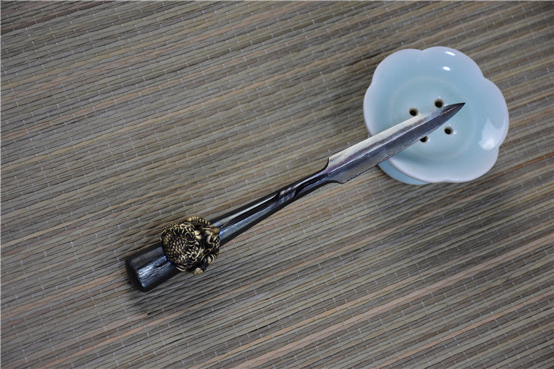01588 Eagle Head Tea Knife Stainless Steel Multi Purpose Tea Tool for Tea Ceremony and Household Use