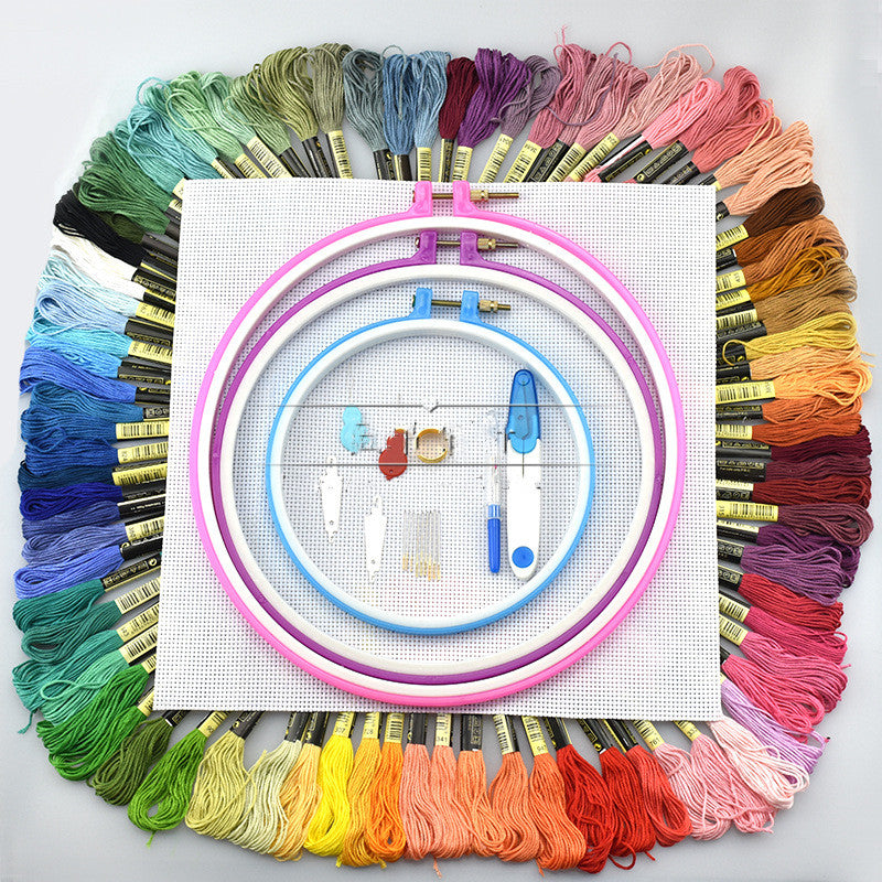Cross Stitch Thread Set – Colorful Embroidery Floss Kit for DIY Craft Projects