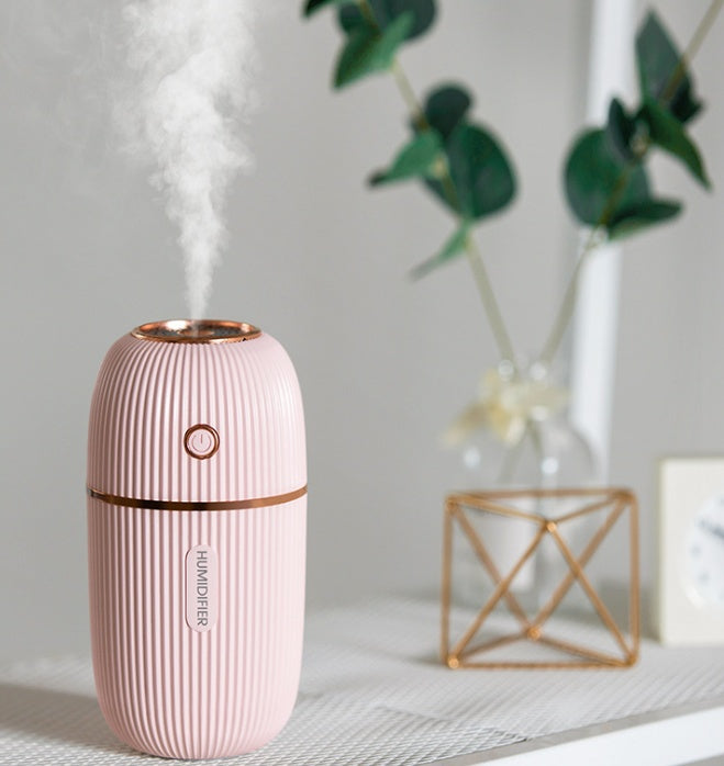 Mini Ultrasonic Air Humidifier USB Portable Mist Maker for Bedroom Office Car Quiet Air Moisturizer