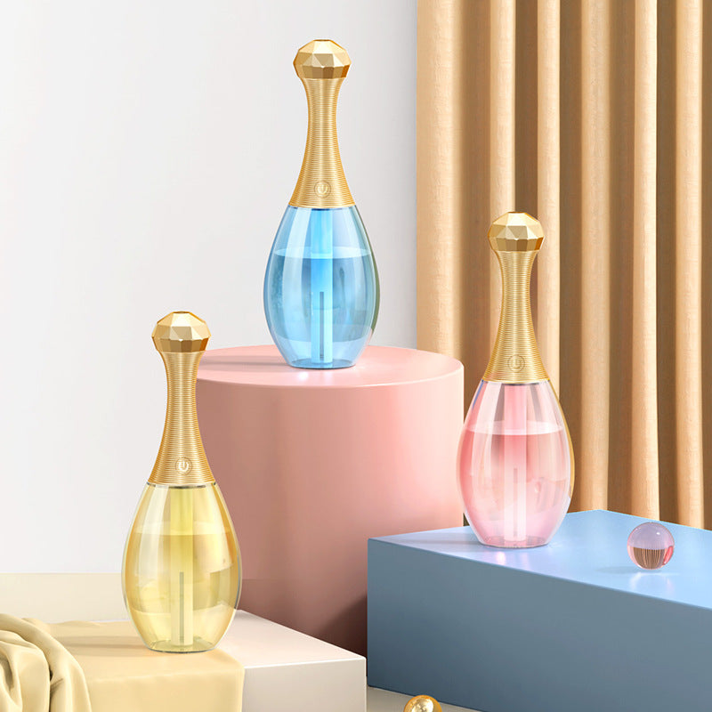 Mini Silent Portable Perfume Bottle USB Humidifier Aroma Mist Air Diffuser for Home Office and Travel Use