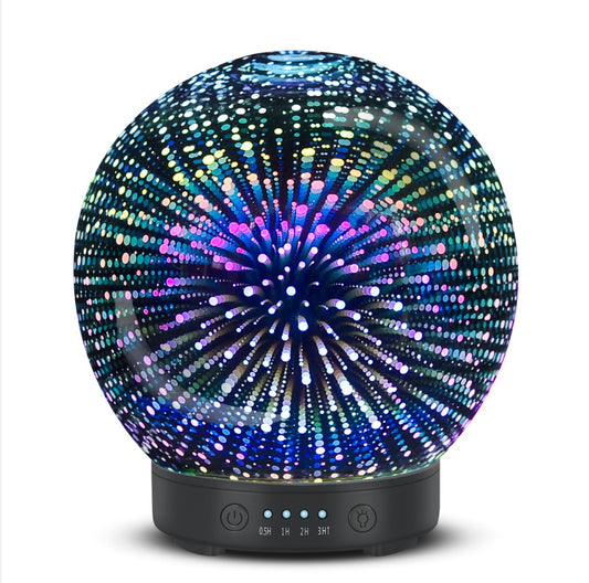 3D Aromatherapy Essential Oil Diffuser Humidifier with 7 LED Color Light Modes Ultrasonic Cool Mist Fragrance Diffuser for Home Spa Bedroom