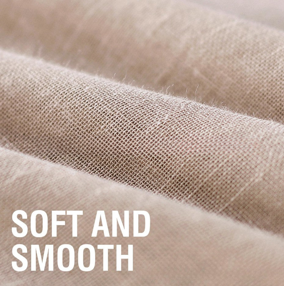 Linen Yarn Sheer Curtain Transparent Window Screen Light Filtering Drapes for Living Room Bedroom