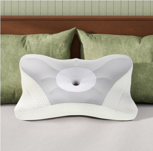 Cervical Neck Pillow Cooling Ergonomic Memory Foam Orthopedic Contour Pillow Dual Height Side Sleep Support