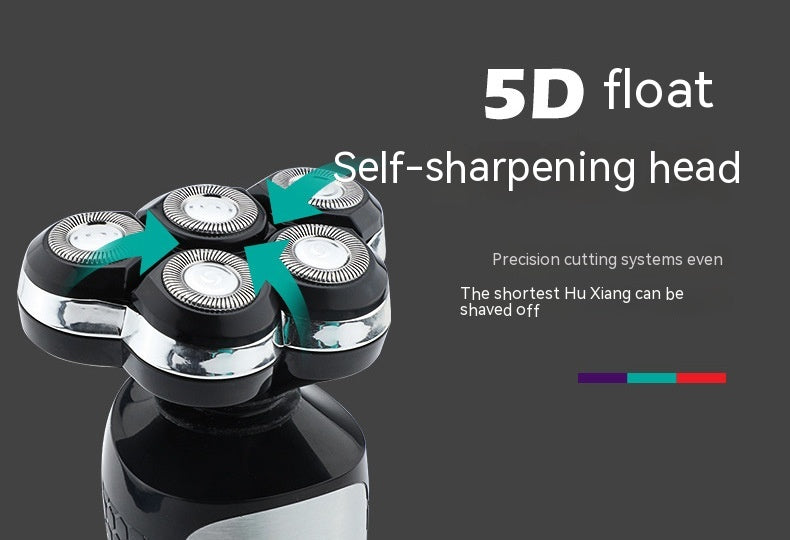 Rechargeable Floating Shaver – LCD Digital Display Waterproof Electric Razor for Men