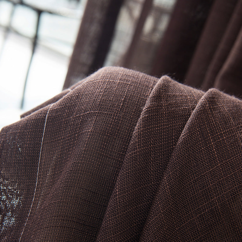 Linen Curtains Natural Lightweight Window Drapes for Modern Living Room and Bedroom Home Decor