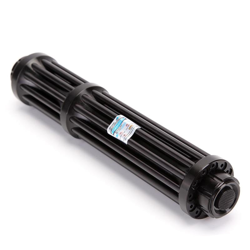 Black Extended Outdoor Tactical Laser Flashlight with Indicator High Power Self Defense Torch