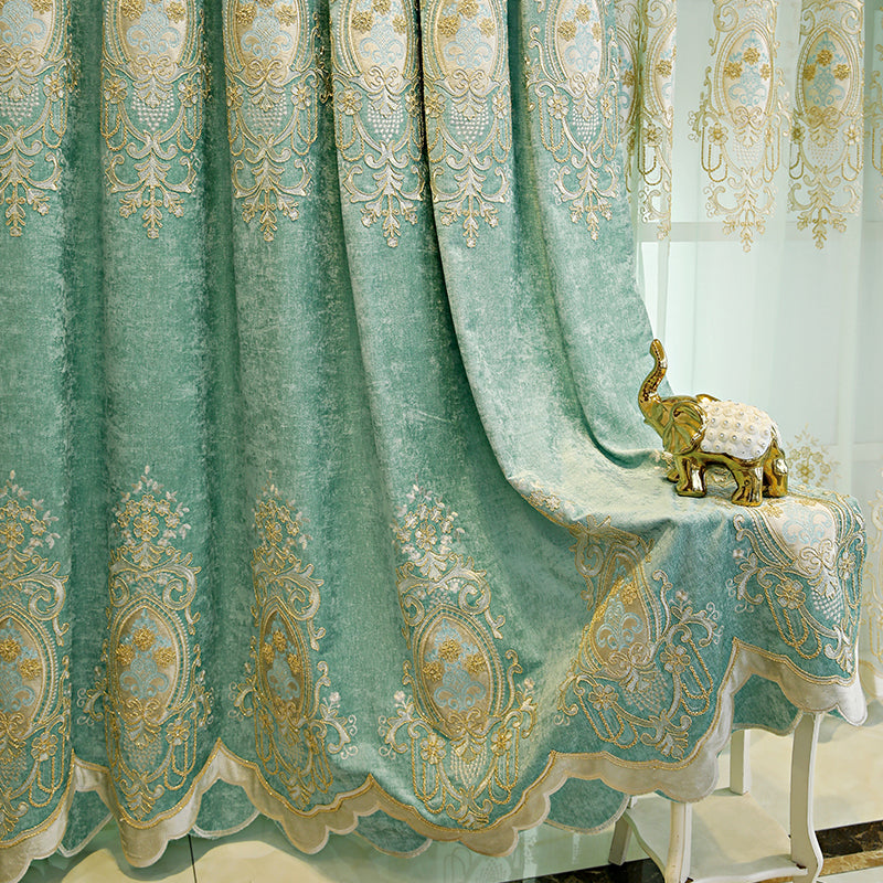 Bedroom Full Blackout Curtains Green New Modern Window Drapes for Privacy and Home Decor