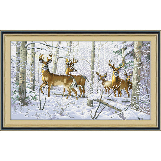 DIY Cross Stitch Fabric Material Kit – Embroidery Cloth & Craft Supplies Package