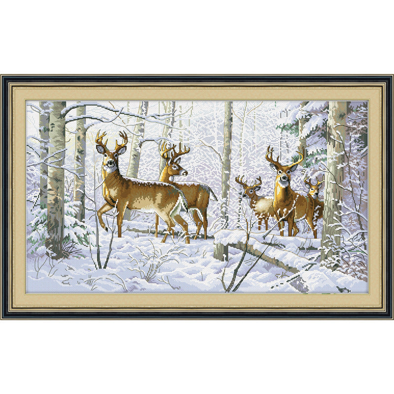 DIY Cross Stitch Fabric Material Kit – Embroidery Cloth & Craft Supplies Package