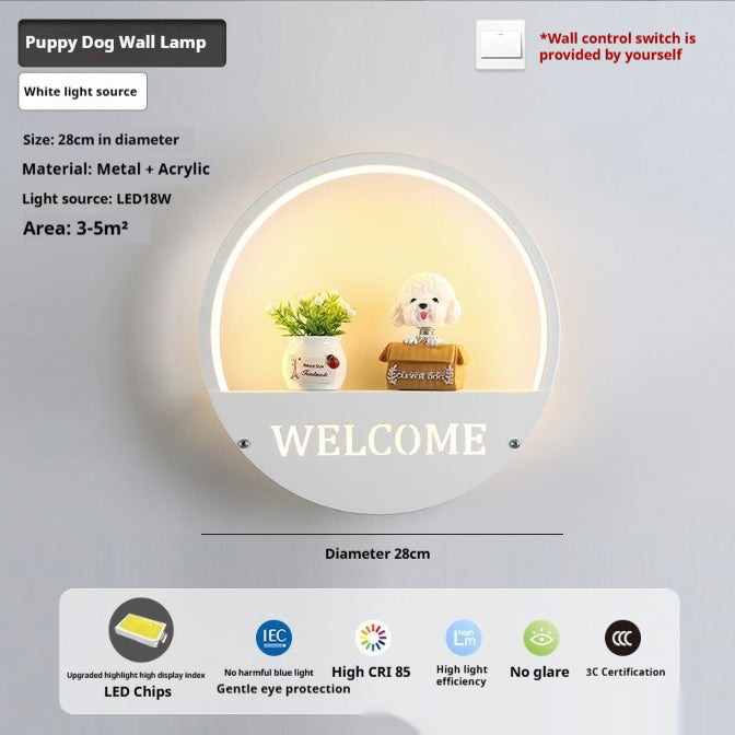 Modern Minimalist LED Bedside Wall Light Creative Bedroom Decorative Lamp