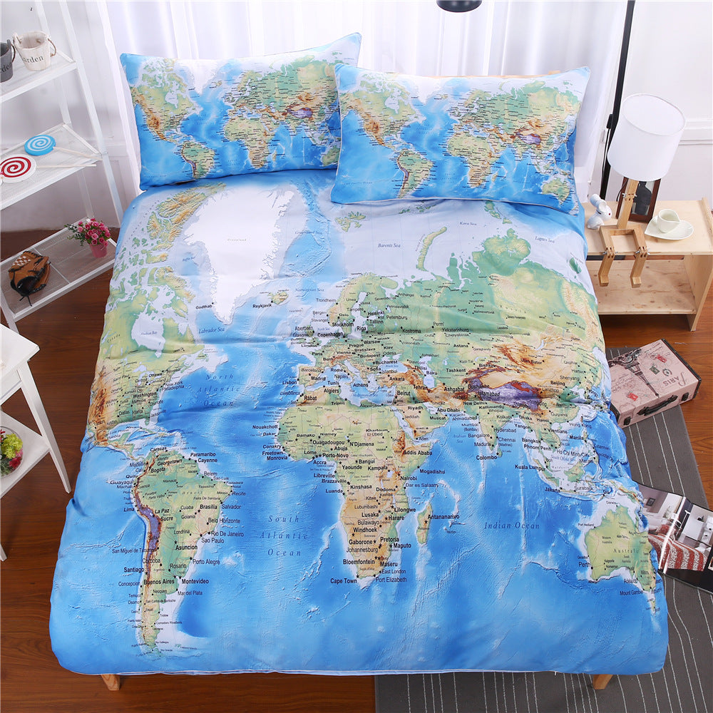 Bed Linen and Bedding Sets Soft Comforter Duvet Cover Bed Sheet Pillowcase Bedroom Home Textile Set