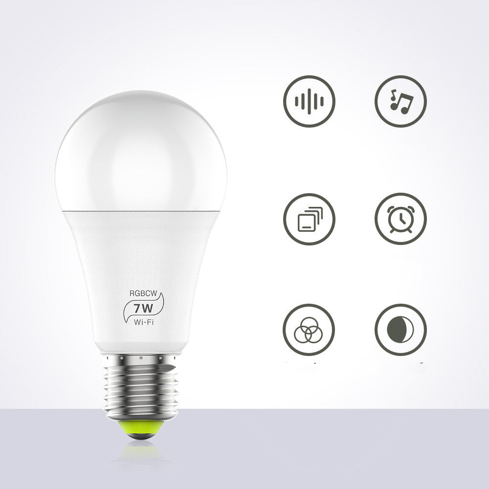 LED Smart WiFi Bulb Voice Control Works with Alexa and Google Assistant Color Changing Smart Light