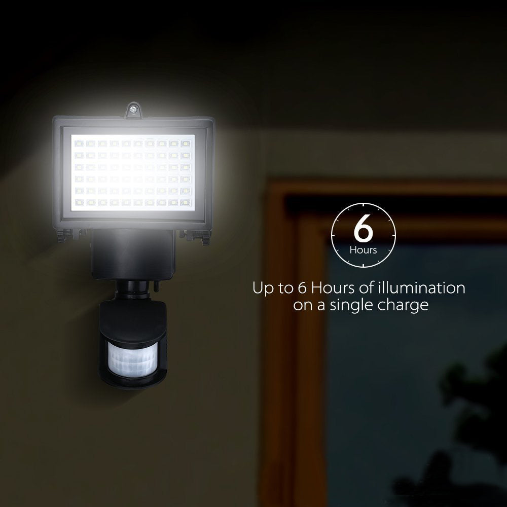 Solar LED Floodlight with Infrared Sensor – Motion Detection Outdoor Security Wall Lamp