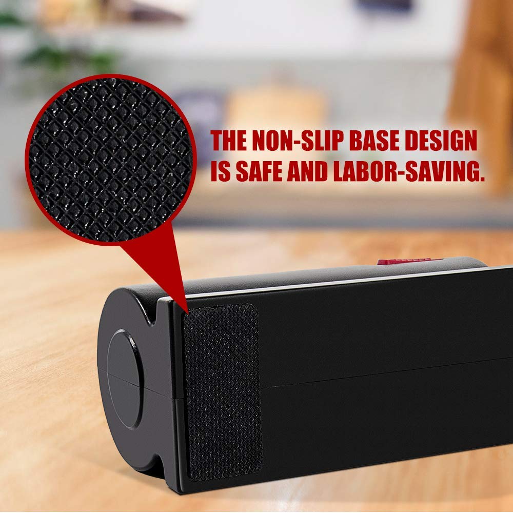 Manual Kitchen Knife Sharpener – Easy Grip Blade Sharpening Tool for Home Use