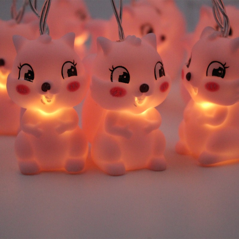 Vinyl Animal LED Light String – Decorative Fairy Lights for Bedroom & Party